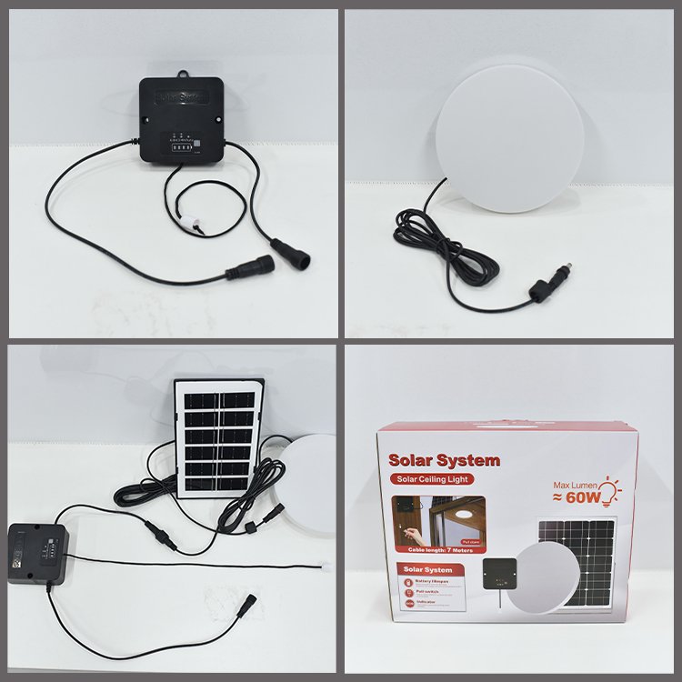 Anern Modern Indoor Surface Mounted Solar Ceiling Light Garden lights