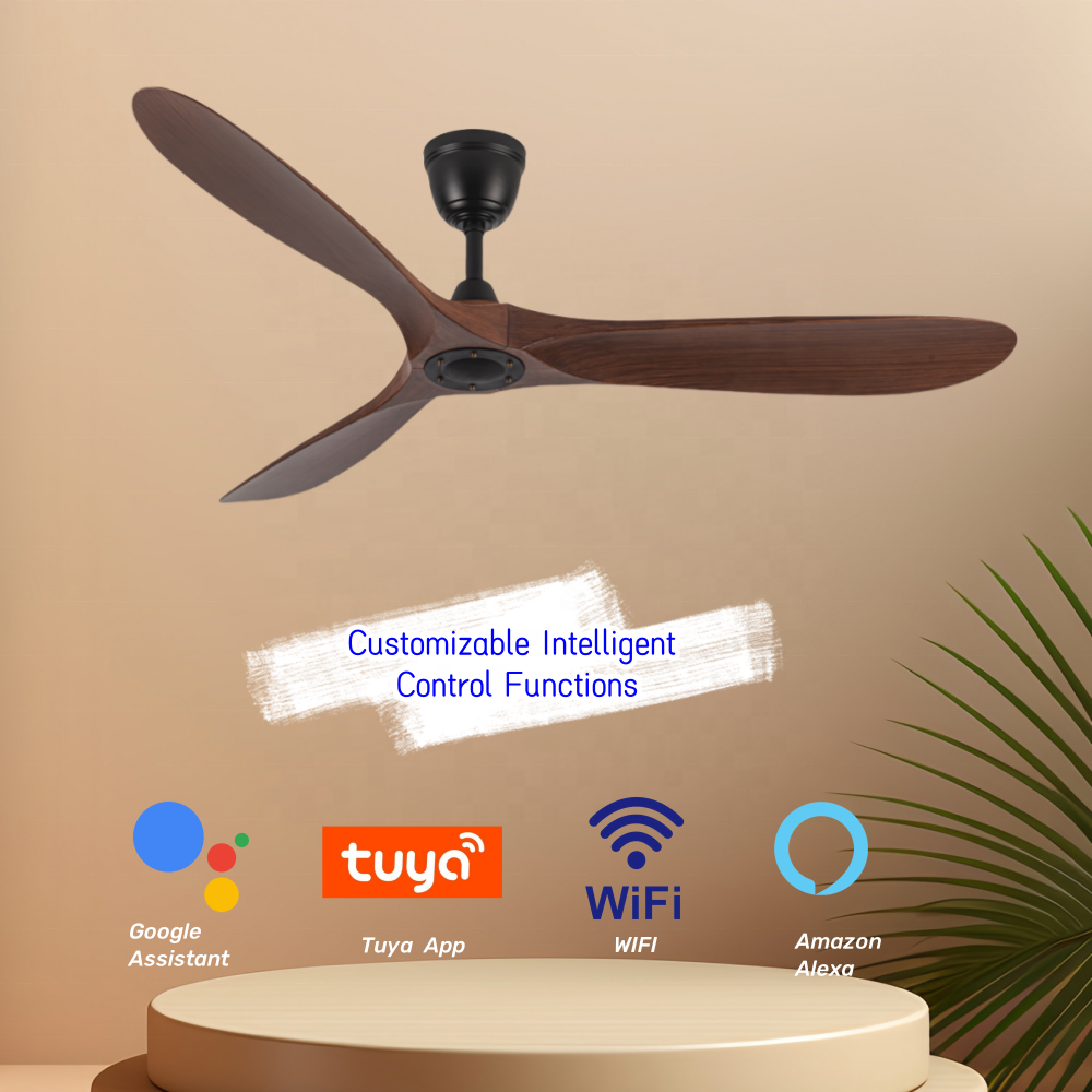 60" ABS blades DC smart ceiling fan 6 speed Decorative remote ceiling fans without light