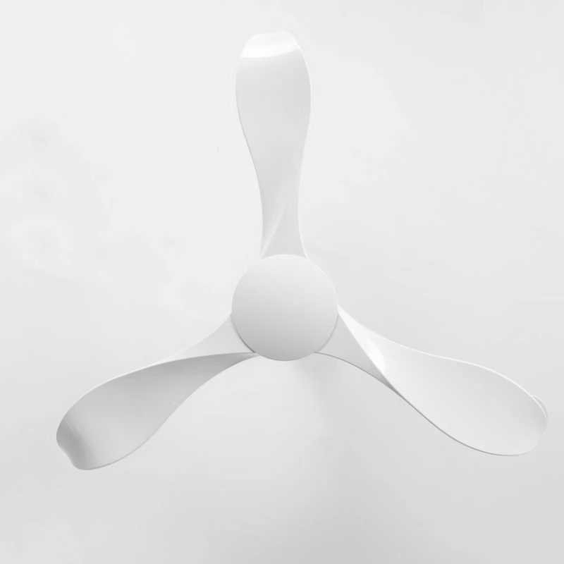 ECO 52 inch white American minimalist style strong wind silent ceiling fan for house hold commercial industrial use