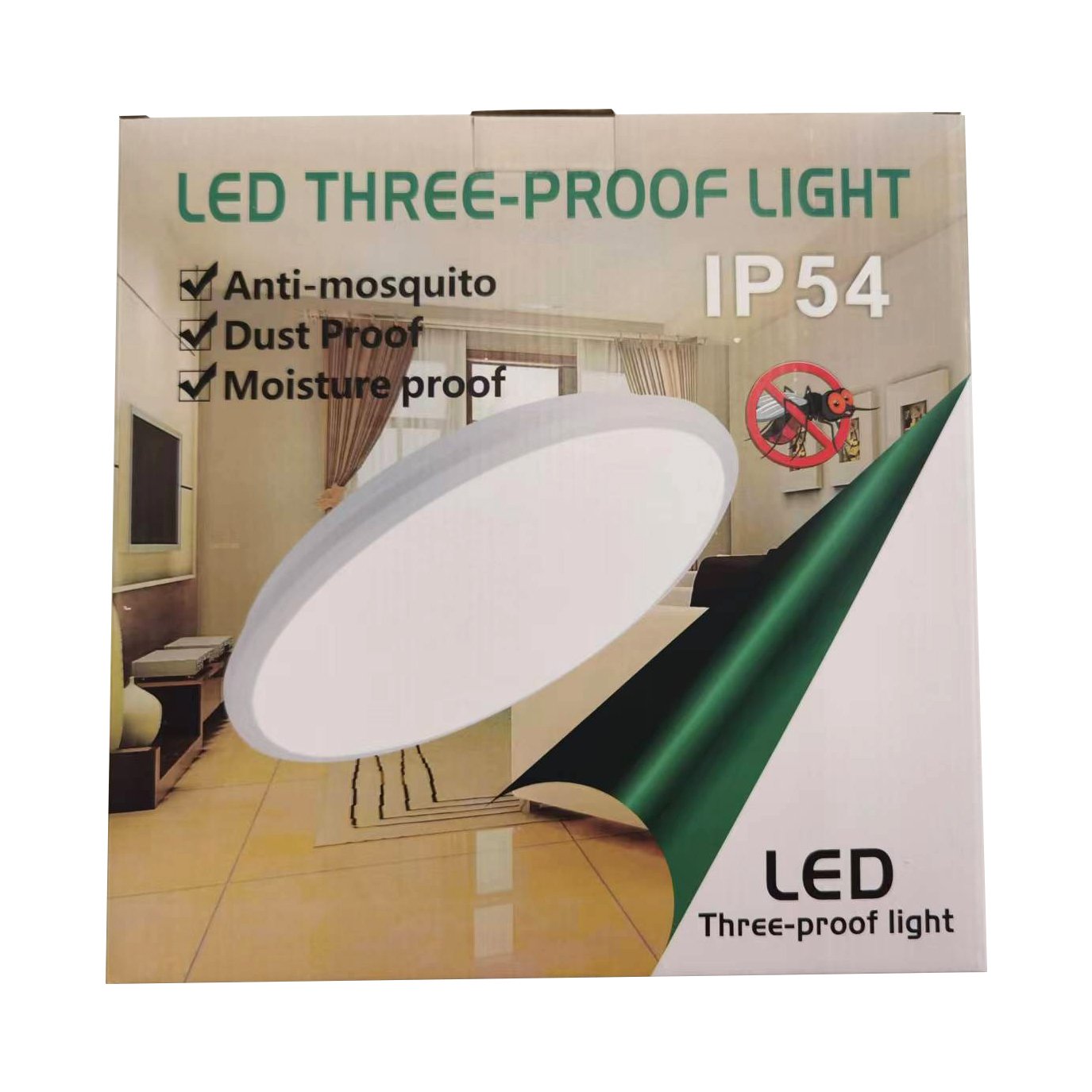 Hot sale 48w IP45 TRI- proof outdoor round LED dampproof ceiling light