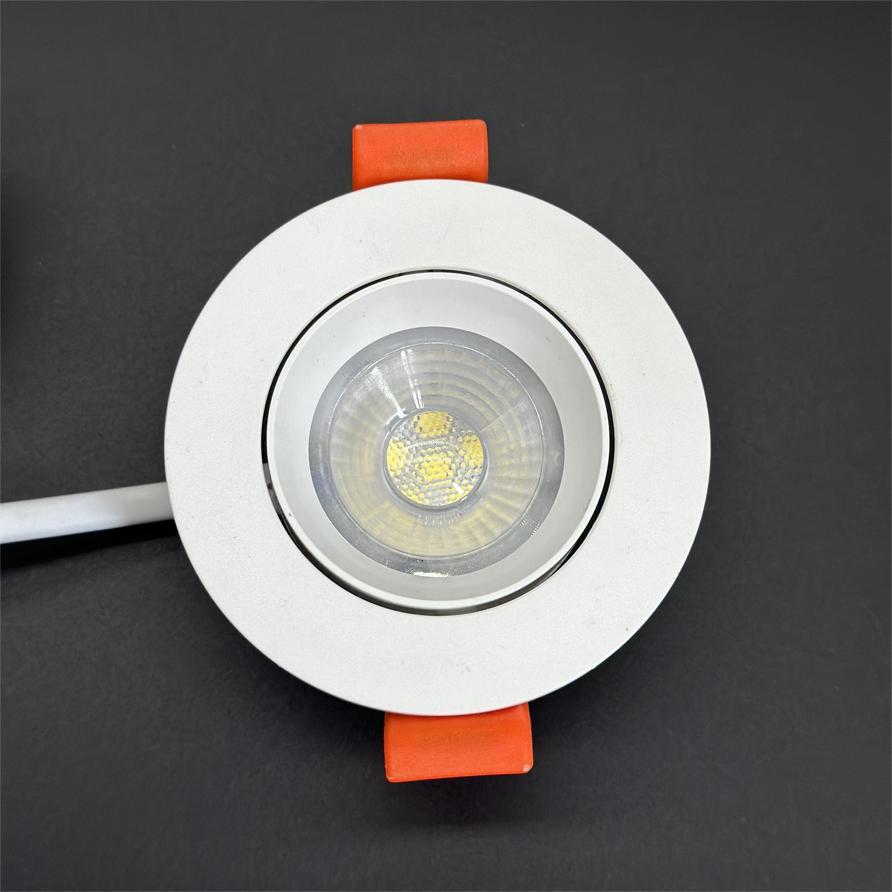 Exterior Outdoor adjustable lighting 3W 5W 7W 9W Ip20 Round concave wall hanging light Ceiling Cob Led downlight Downlight