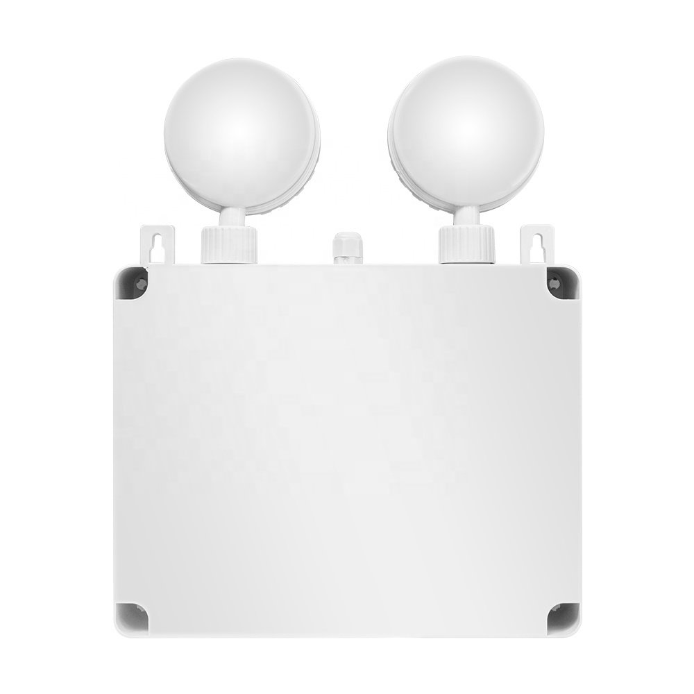 QiHui IP65 600LM LED Emergency Light High Output LED Two Heads Light Wall Mounted Emergency Lighting