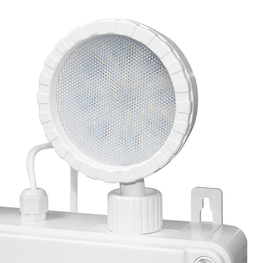 QiHui IP65 600LM LED Emergency Light High Output LED Two Heads Light Wall Mounted Emergency Lighting
