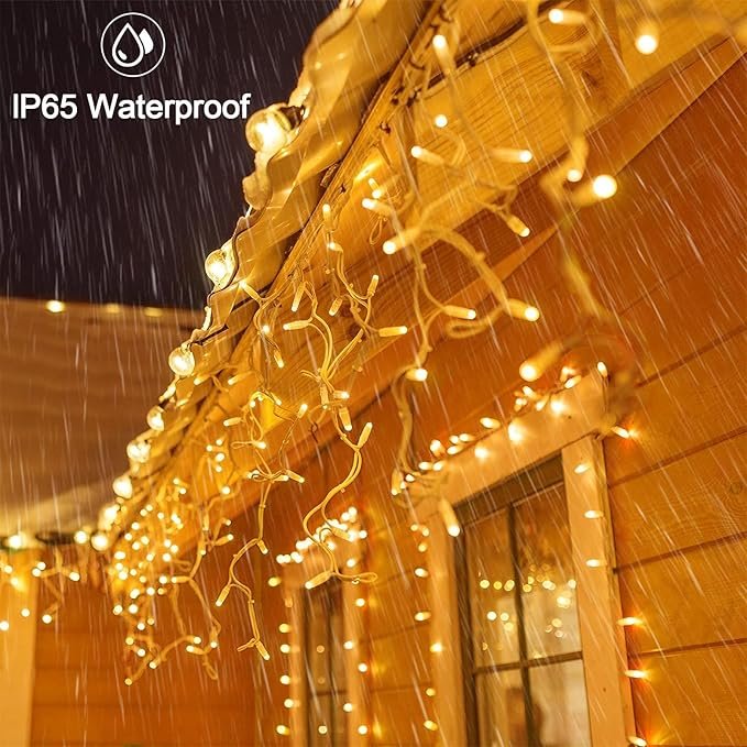 Outdoor LED Fairy String Lights for Christmas Wedding Family Parties Patio Commercial IP65 waterproof Icicle Light