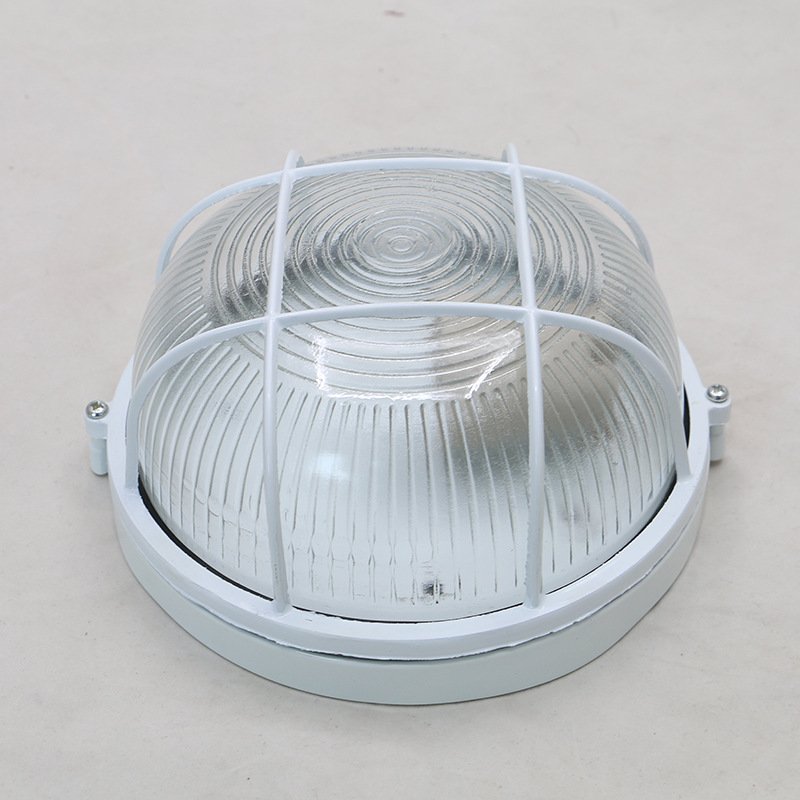 Outdoor Oval Shape Industrial Ceiling Lamp E27 Holder Moisture proof Bulkhead Wall Mounted Light