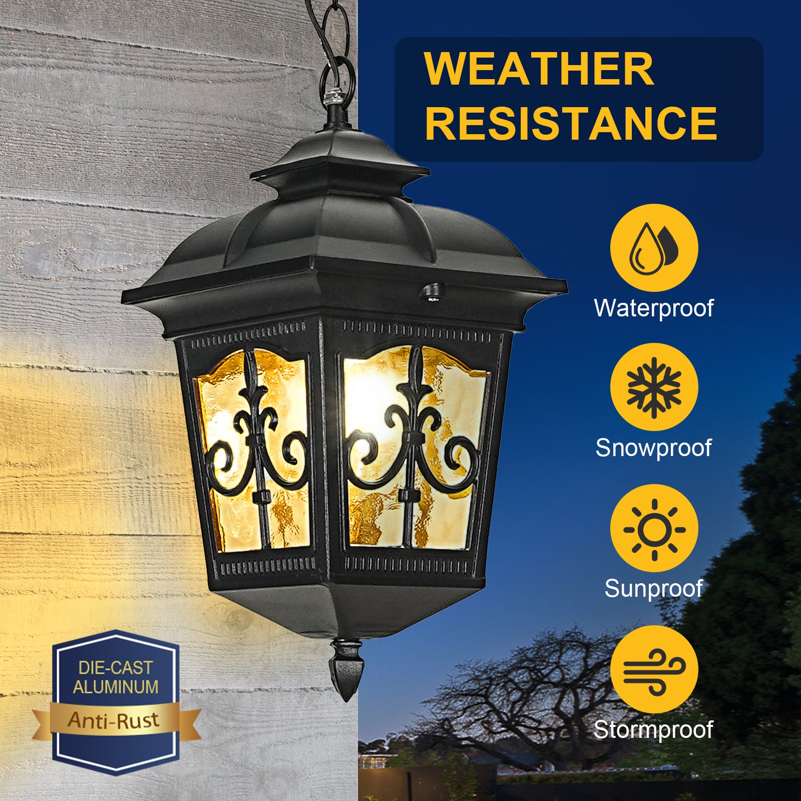Modern Simple Industrial Style Outdoor Indoor Aluminum Pendant Waterproof Garden Chandelier Light Hanging Feature Ceiling Lights
