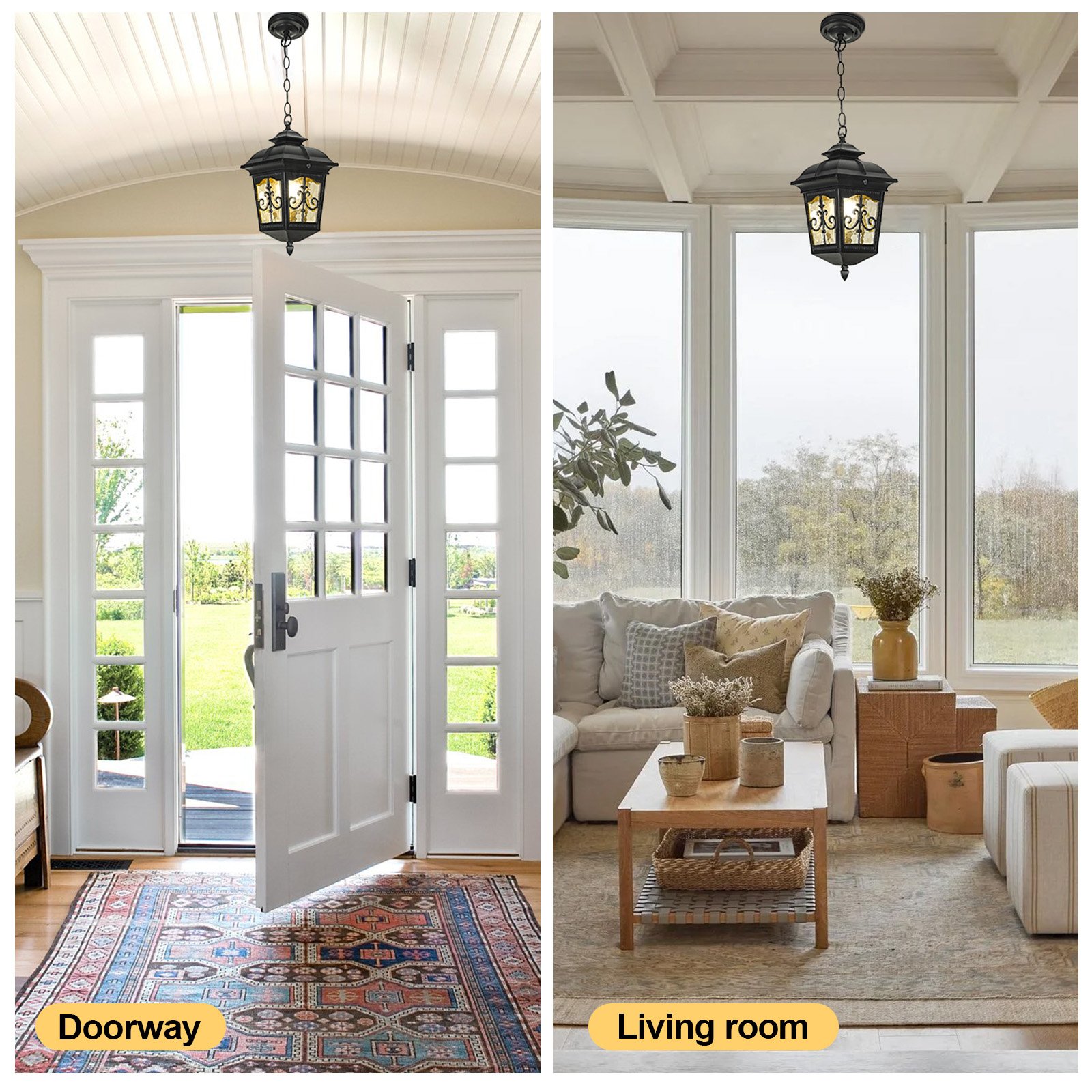 Modern Simple Industrial Style Outdoor Indoor Aluminum Pendant Waterproof Garden Chandelier Light Hanging Feature Ceiling Lights