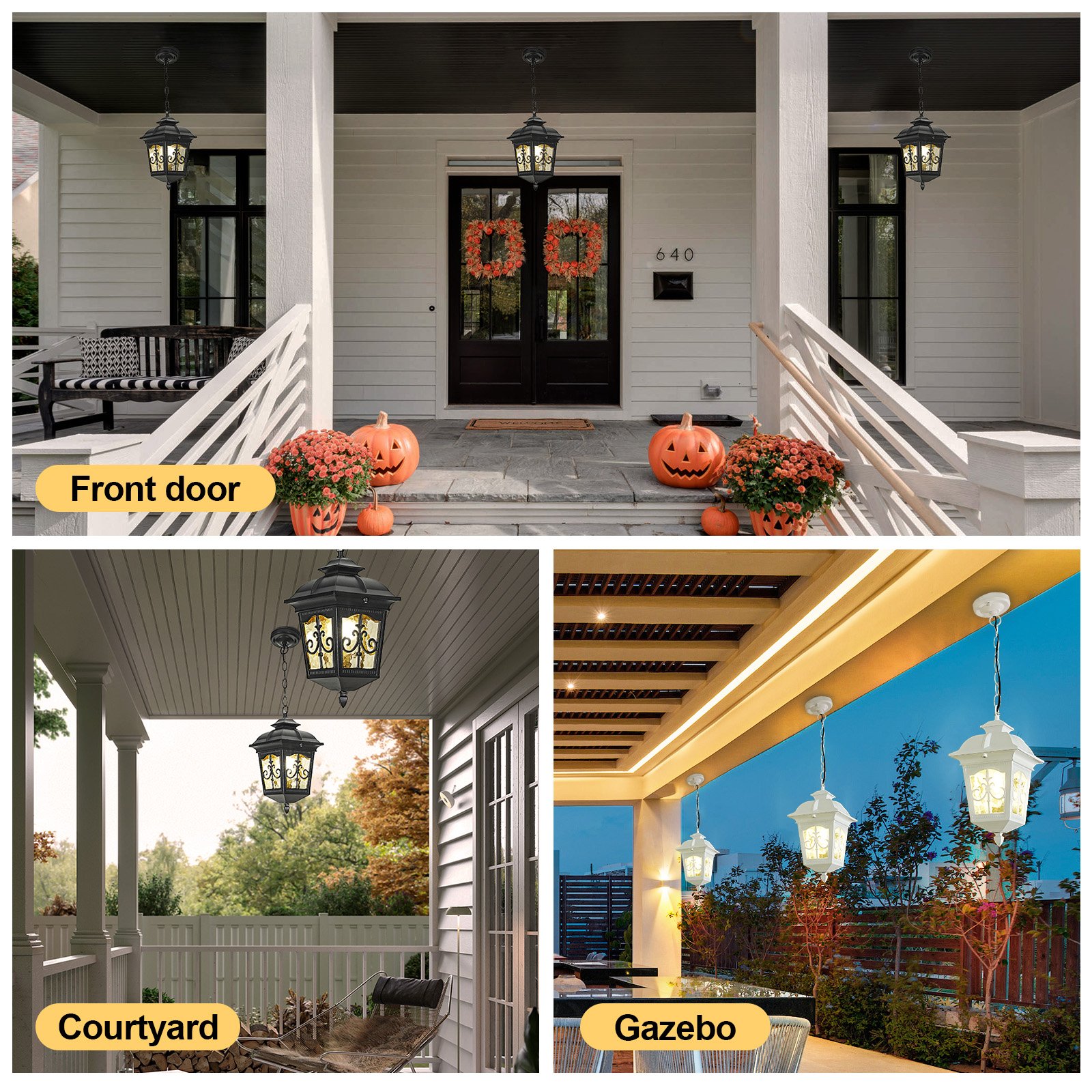 Modern Simple Industrial Style Outdoor Indoor Aluminum Pendant Waterproof Garden Chandelier Light Hanging Feature Ceiling Lights
