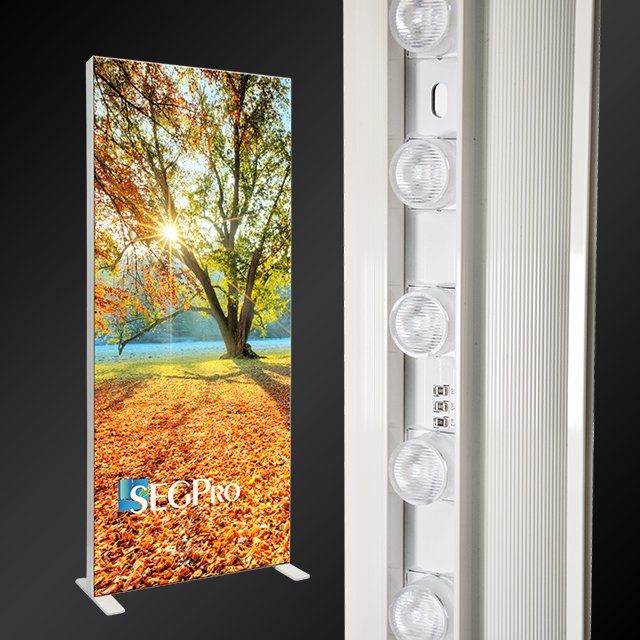Lingtong Seg Aluminum Profile Picture Frame Photography Textile Trade Show Advertising Fabric Frameless LED Backlit Light Box