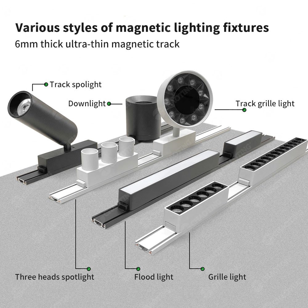 Trim Outdoor Lights Track Channel Design Zoomable Track Belt Light Triac Driver Tracklight Slim Led Magnetic Ceil Spot Rail Lamp