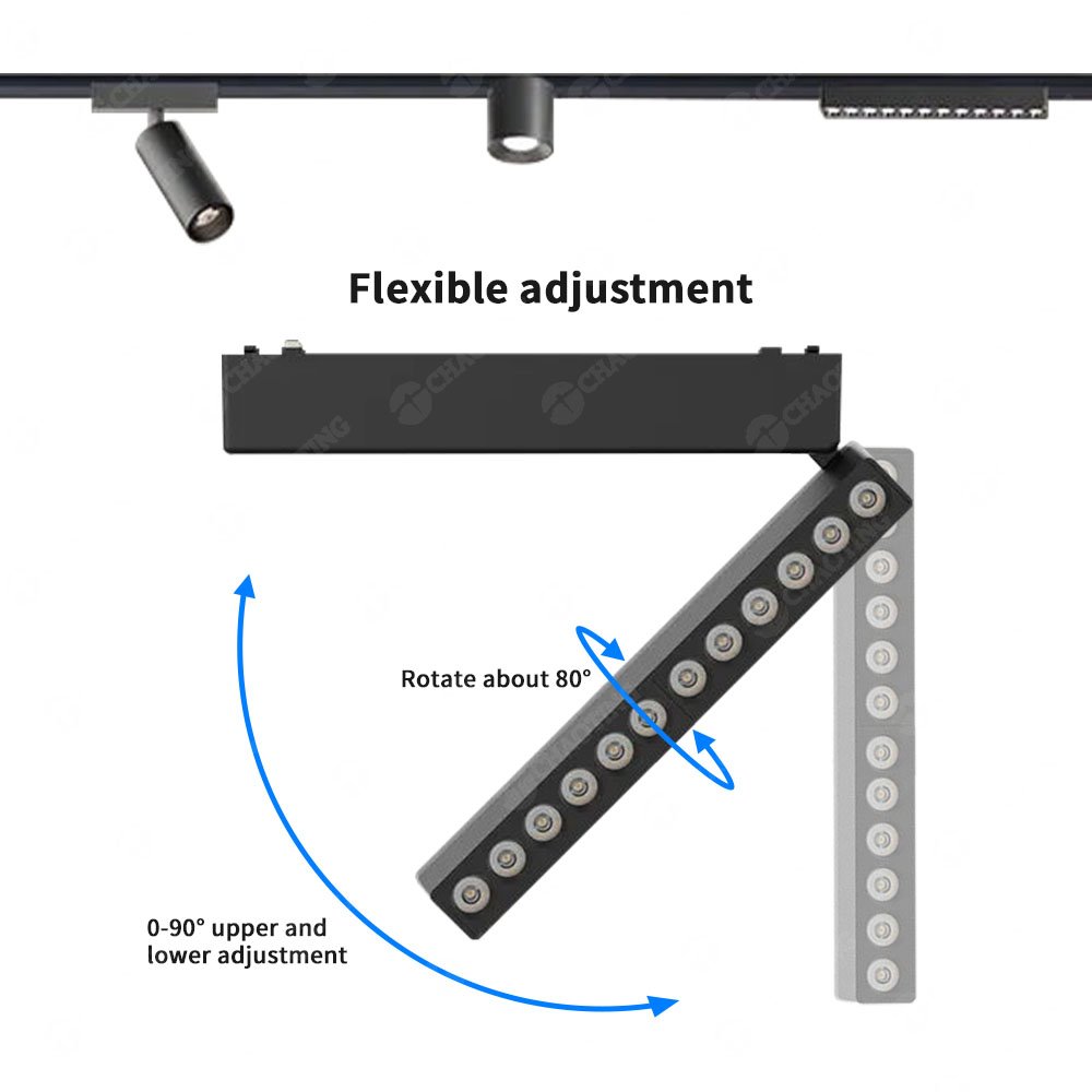 Trim Outdoor Lights Track Channel Design Zoomable Track Belt Light Triac Driver Tracklight Slim Led Magnetic Ceil Spot Rail Lamp
