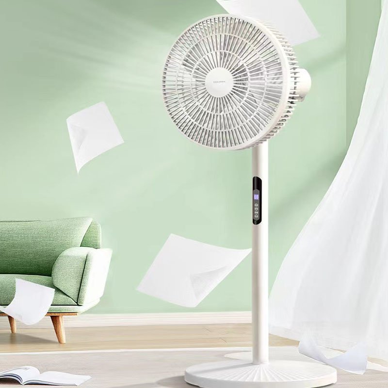 Home emergency outdoor camping fan available 16 Inch Pedestal Solar Powered Electric floor type Rechargeable With lights