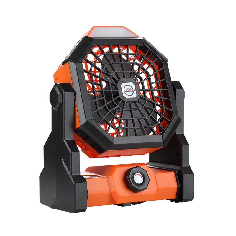 New Arrival 7800mAh Battery Double Blade LED Lantern Hook Tent Outdoor Usb Rechargeable Camping rechargeable table fan