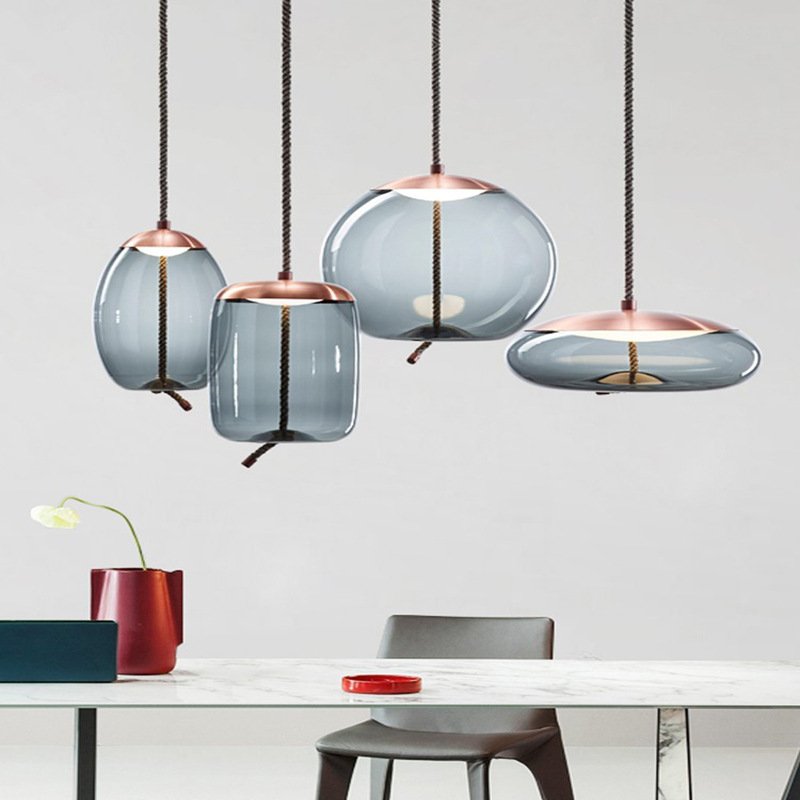 Modern Nordic Crystal LED Pendant Lights Living Room Home Decor Hanging Lamp Ceiling Light Fixture Living Dining Room Chandelier