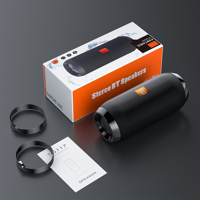 Professional Laptop Speaker Waterproof Bluetooth Party Tumbler Outdoor Speaker with AUX Communication Model TG117