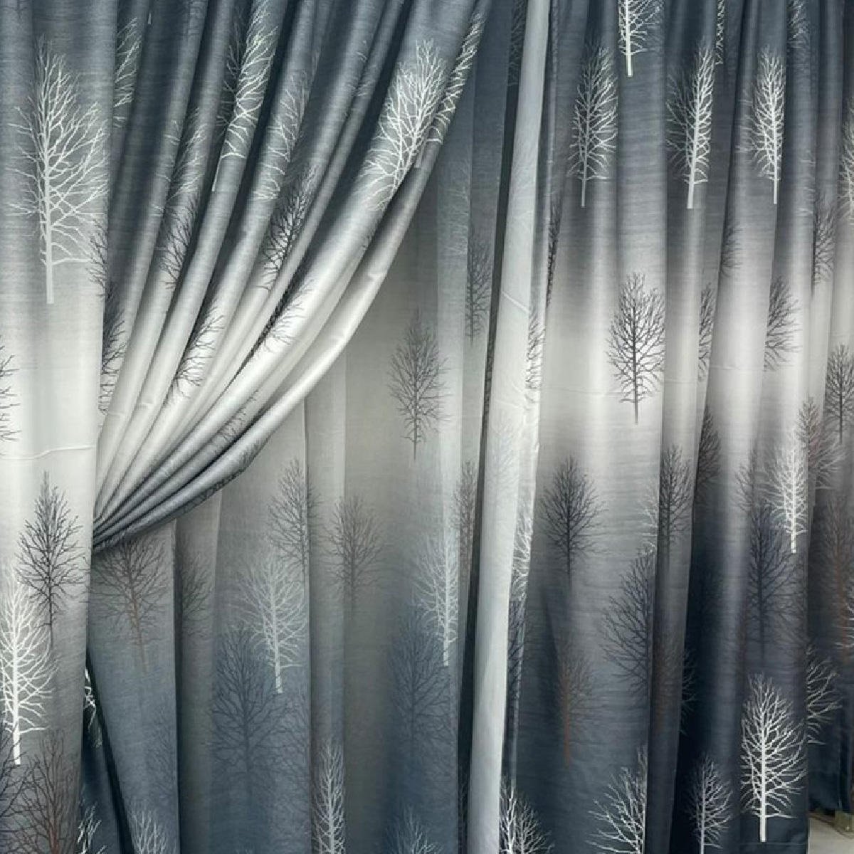 Wholesale American Style Embroidered Design Curtains for the Living Room / Machine Washable Curtains
