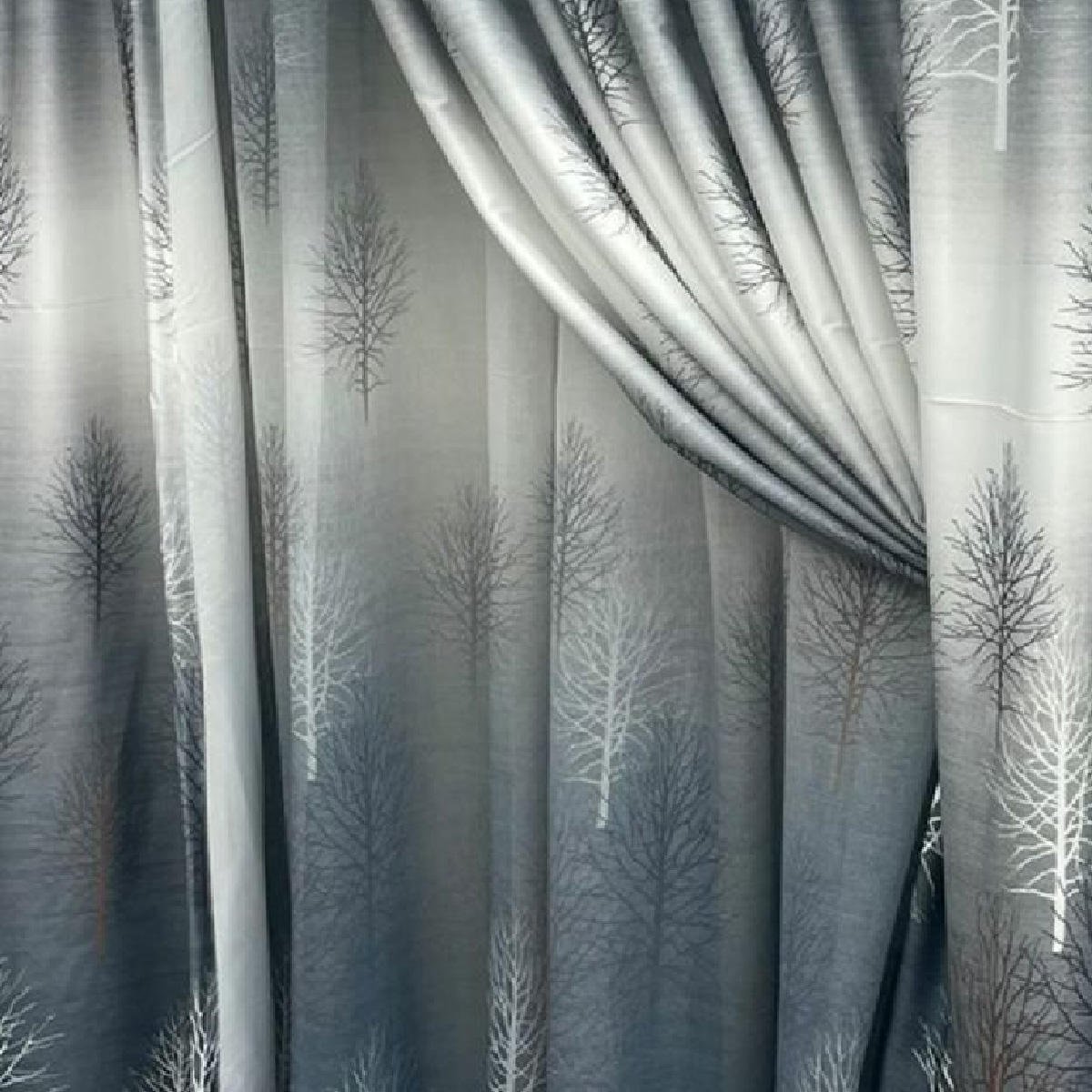 Wholesale American Style Embroidered Design Curtains for the Living Room / Machine Washable Curtains