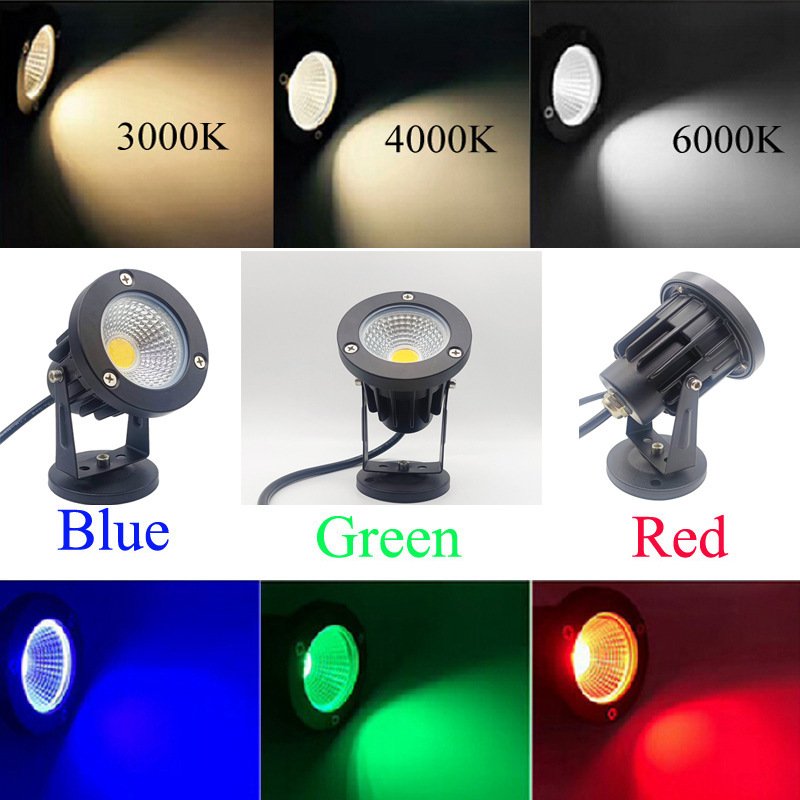 LED outdoor garden spot light with spike 3W 5W 7W IP66 Warm White 3000K LED Tree Light