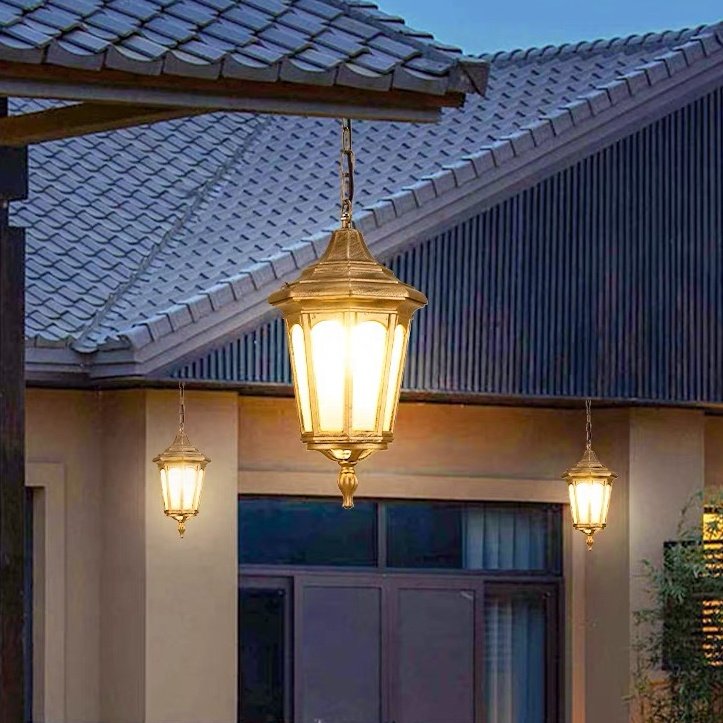 European style retro chandelier waterproof courtyard balcony corridor corridor garden villa terrace sunlight room garden light