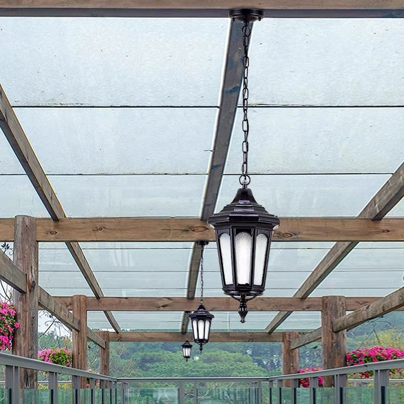 European style retro chandelier waterproof courtyard balcony corridor corridor garden villa terrace sunlight room garden light