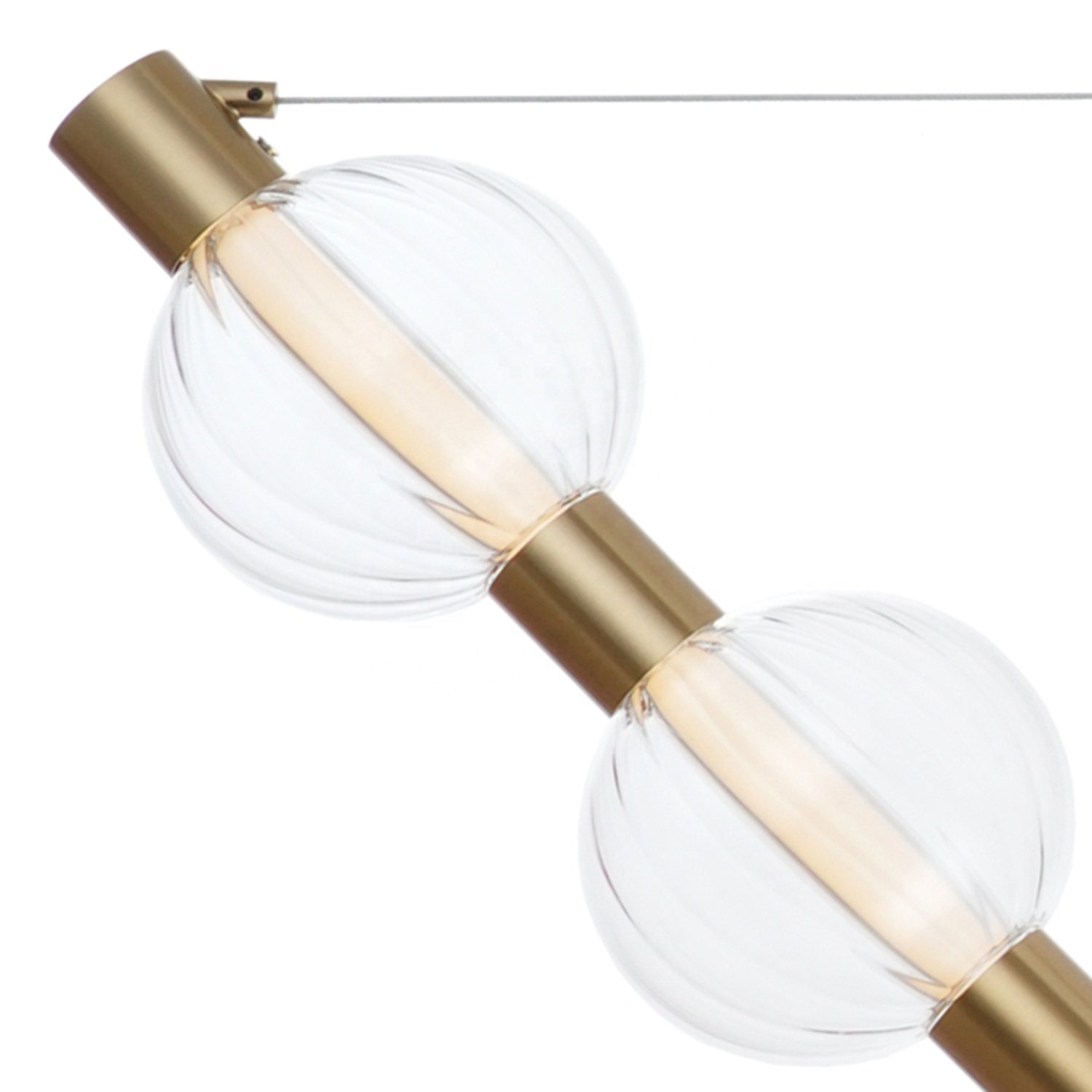 Modern Interior Nordic Creative Restaurant Chandelier Led Hanging Lighting Linear Marble Lamparas Concrete Cement Pendant Light