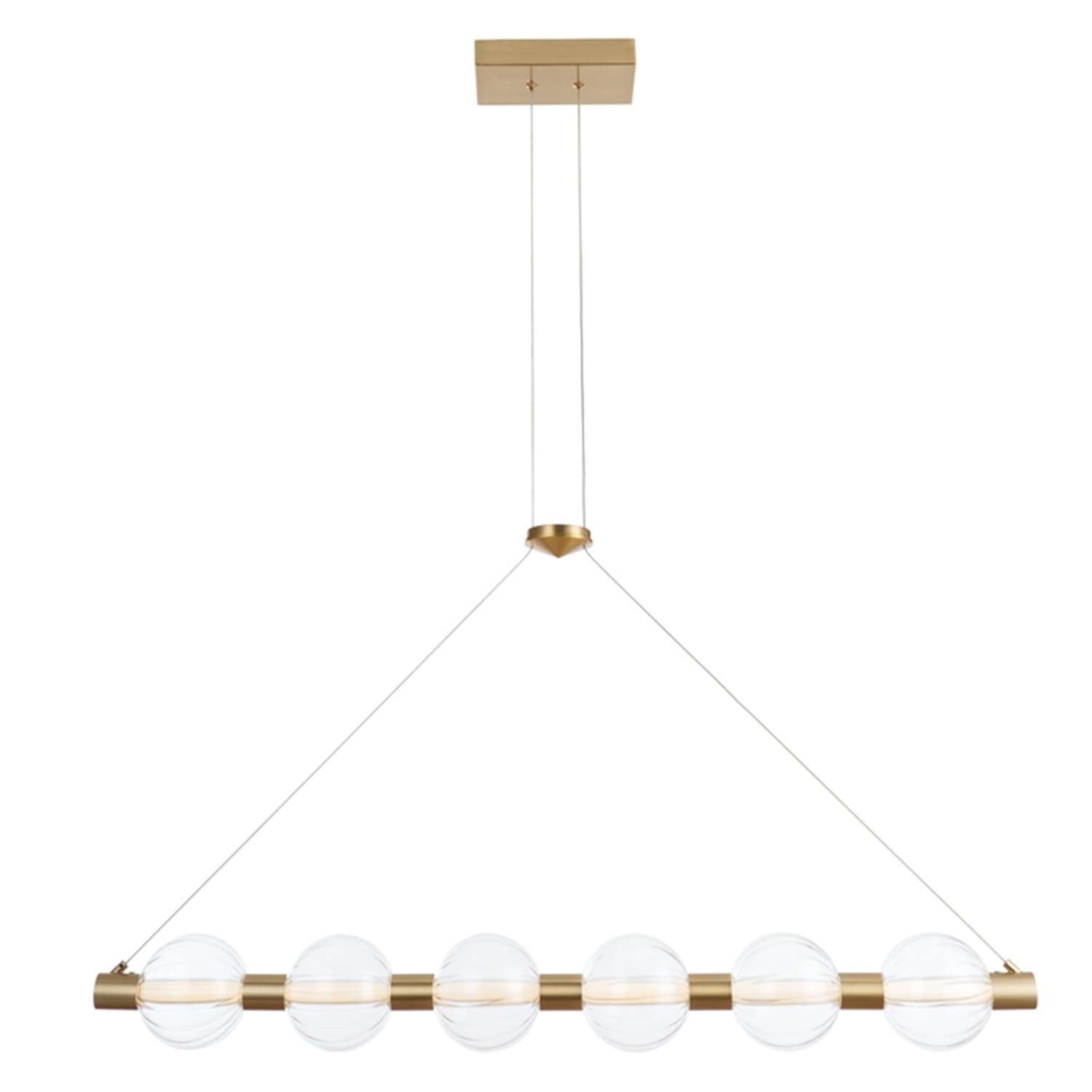 Modern Interior Nordic Creative Restaurant Chandelier Led Hanging Lighting Linear Marble Lamparas Concrete Cement Pendant Light