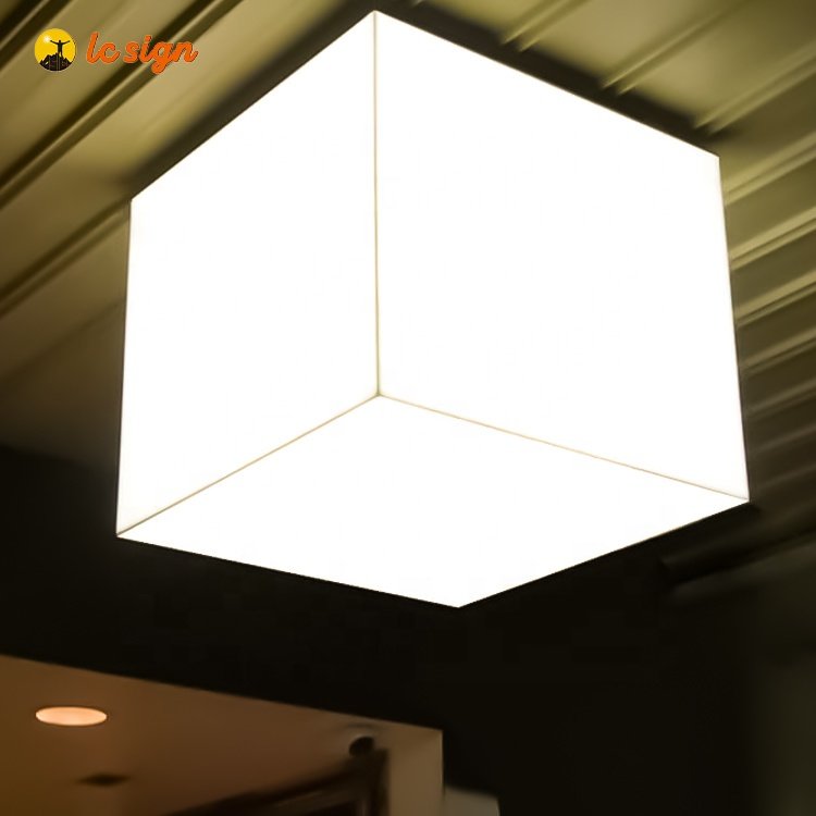 Burger Ceiling Mount Outdoor Light Box Signage Acrylic Light Box for Shop