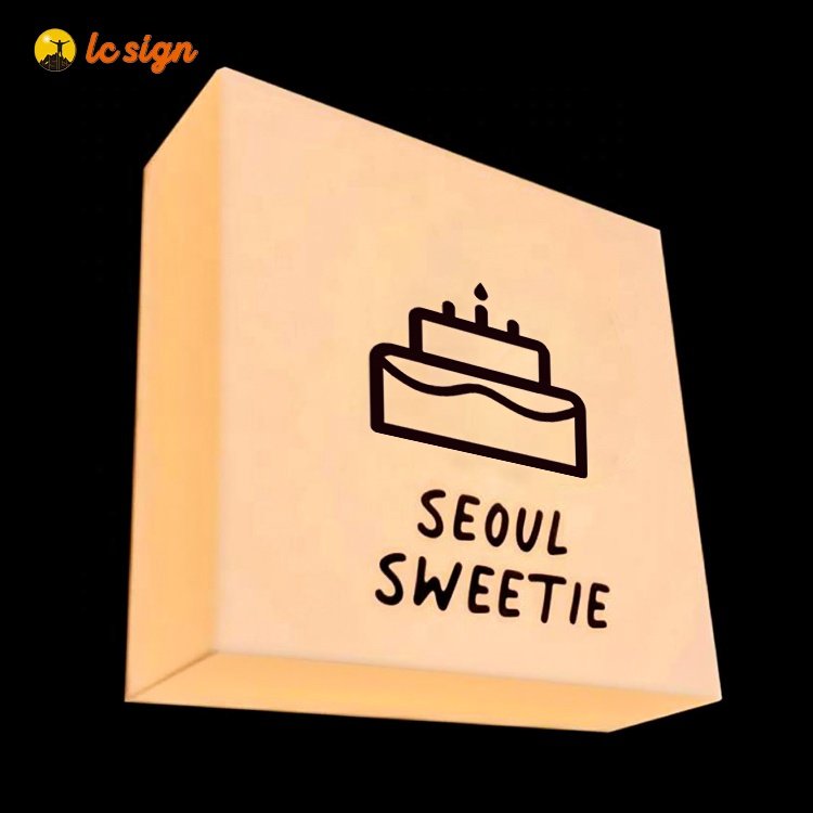 Burger Ceiling Mount Outdoor Light Box Signage Acrylic Light Box for Shop