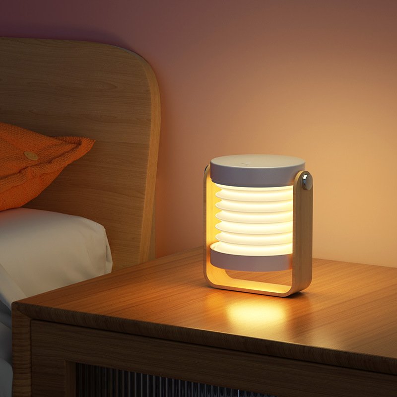 USB charging outdoor night light portable lantern light retractable foldable LED desk light