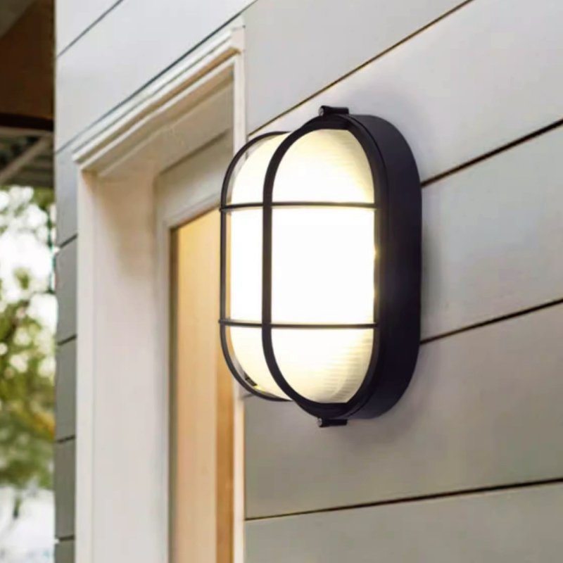 Retro Outdoor LED Waterproof Wall Lamp Moisture Vintage E27 Garden Ceiling Sconce Bathroom Porch Exterior Wall Lighting Fixtures