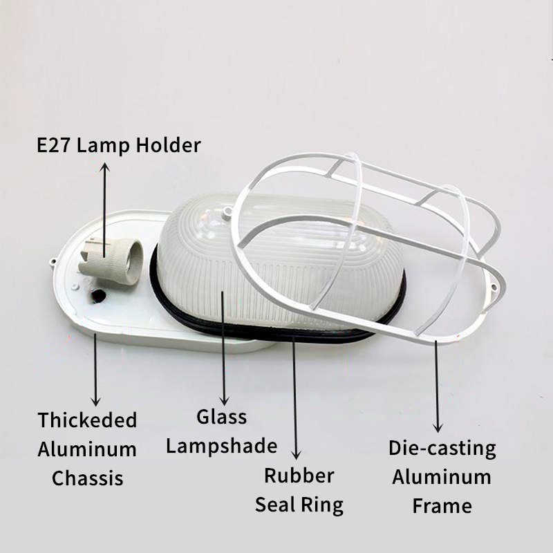 Retro Outdoor LED Waterproof Wall Lamp Moisture Vintage E27 Garden Ceiling Sconce Bathroom Porch Exterior Wall Lighting Fixtures