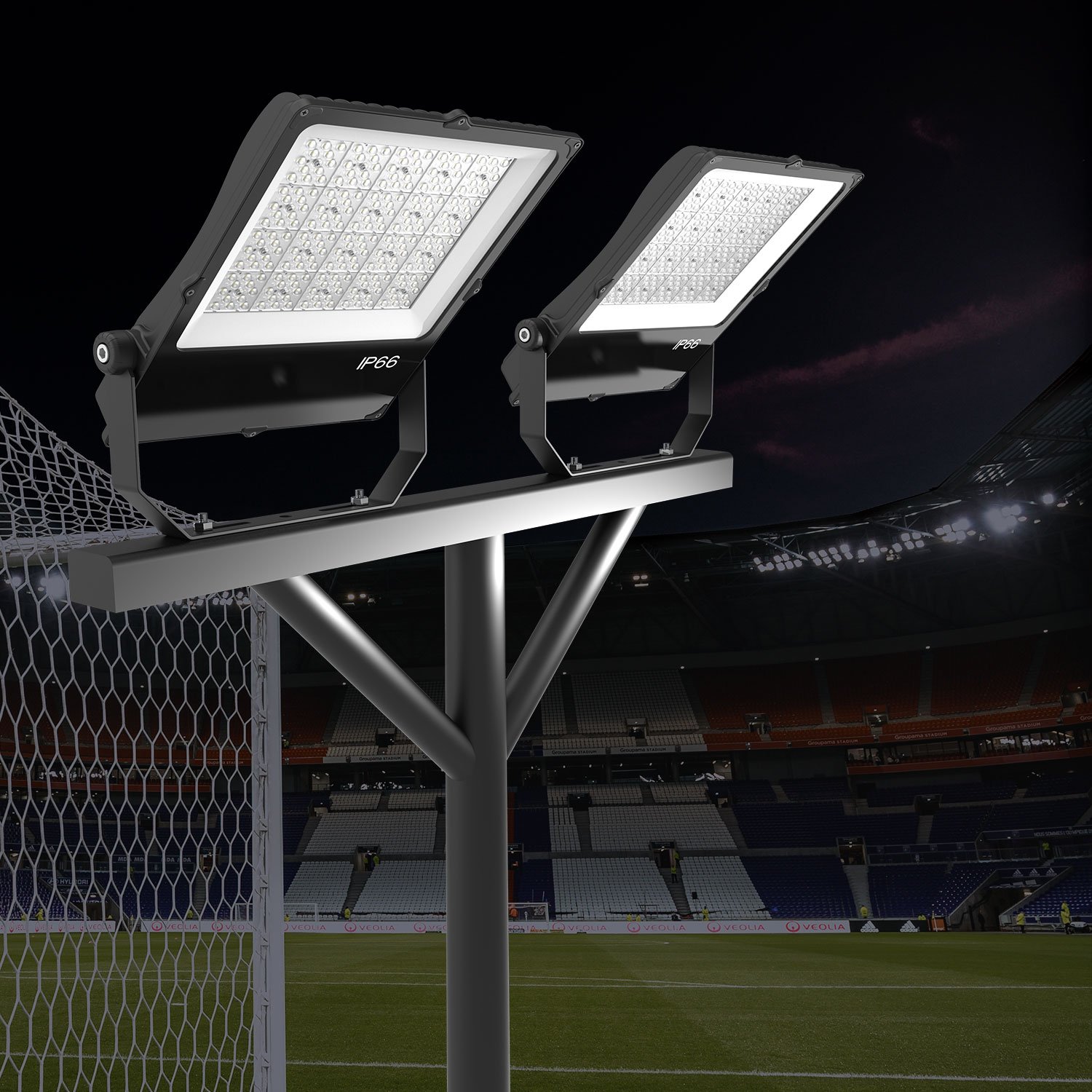 led flood light outdoor 200w ip66 waterproof 130lm/w 150lm/w flood lights