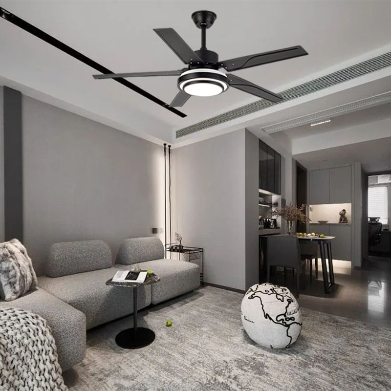 remote controls Dimmable luminaires 6 wind speeds ceiling fan with led light