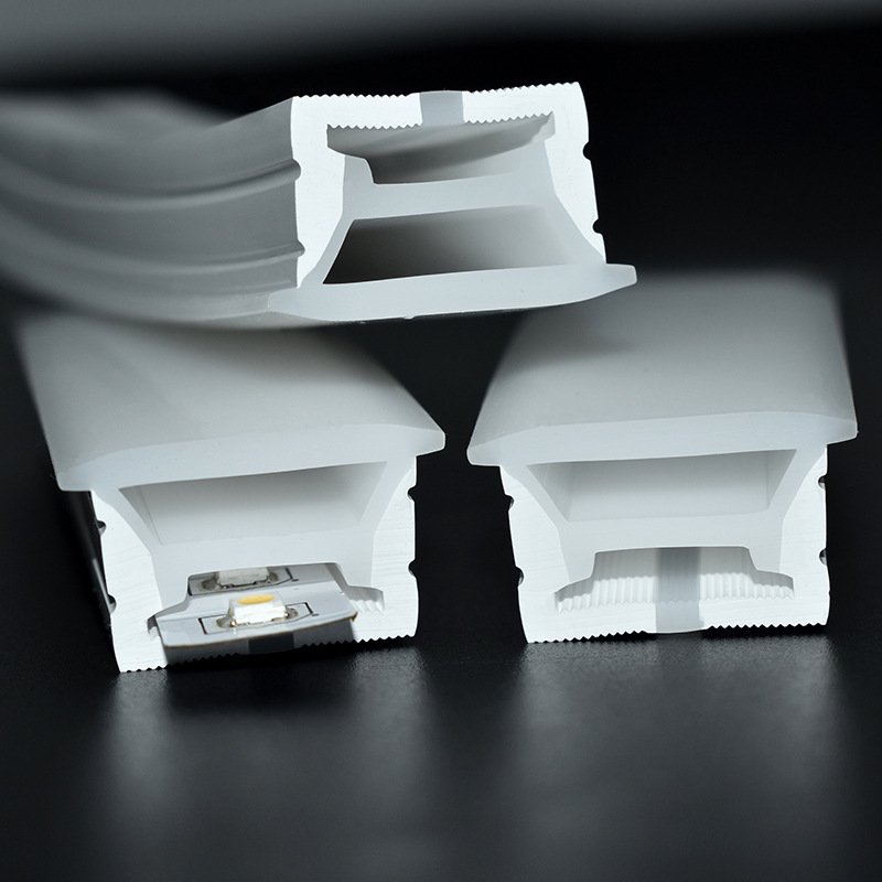 1M 2M 3M LED Strip Light Aluminum Profile U Shape Housing Channel Heat Sink Recessed Extrusion Aluminum Tube Pattern Silicon