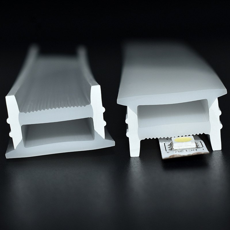 1M 2M 3M LED Strip Light Aluminum Profile U Shape Housing Channel Heat Sink Recessed Extrusion Aluminum Tube Pattern Silicon