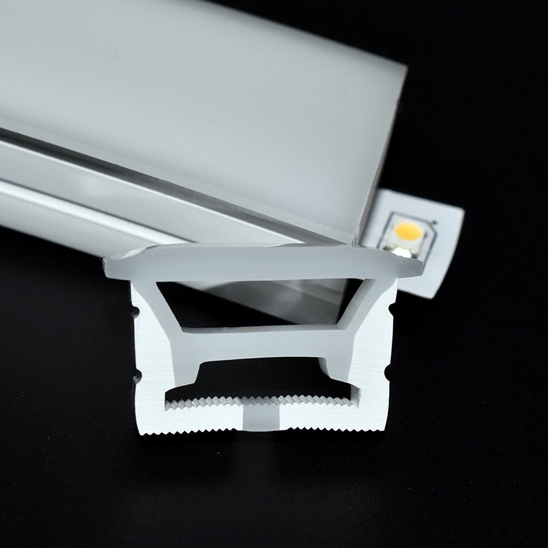 1M 2M 3M LED Strip Light Aluminum Profile U Shape Housing Channel Heat Sink Recessed Extrusion Aluminum Tube Pattern Silicon