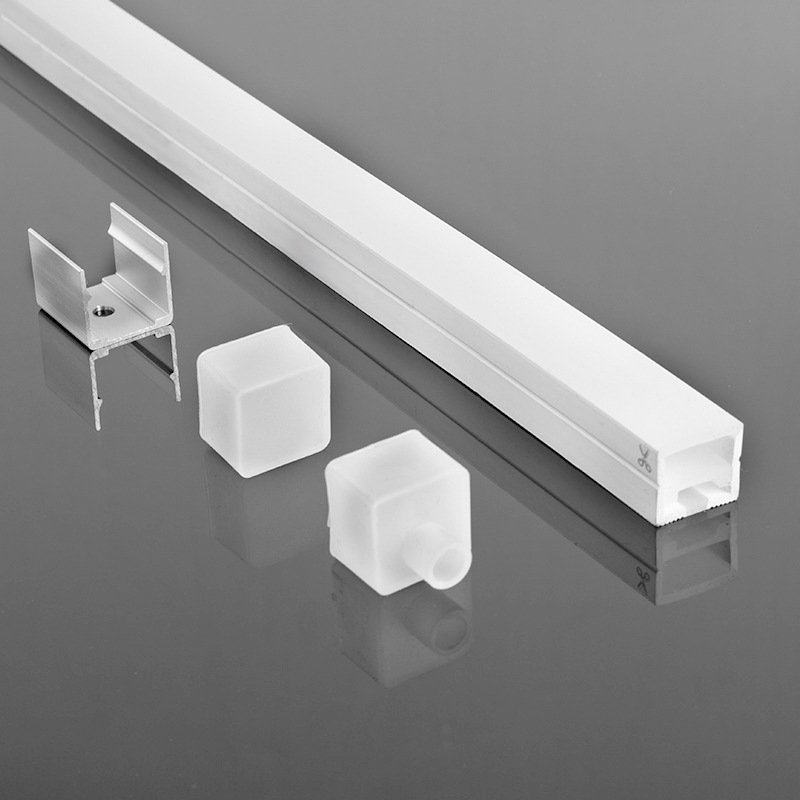 1M 2M 3M LED Strip Light Aluminum Profile U Shape Housing Channel Heat Sink Recessed Extrusion Aluminum Tube Pattern Silicon