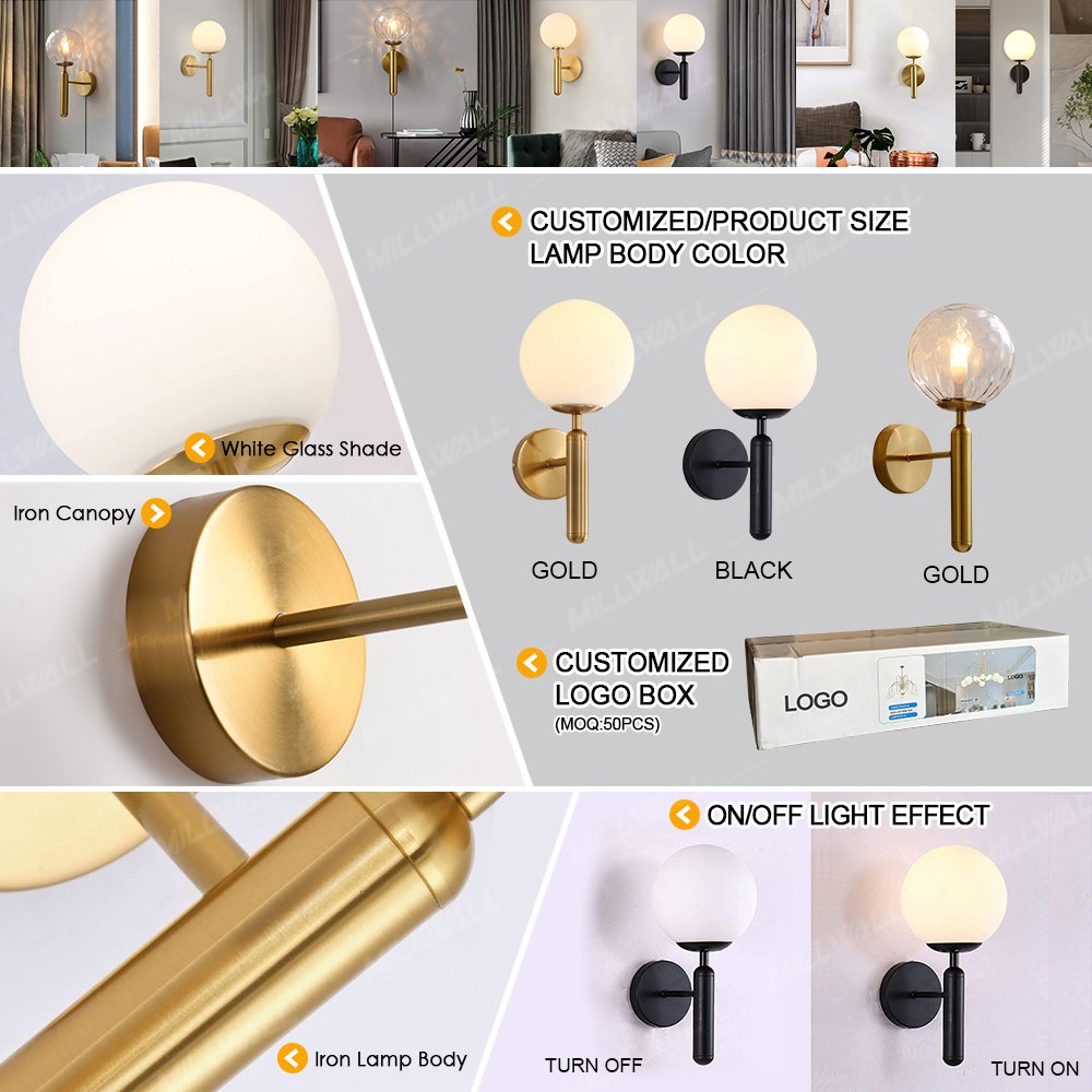 Nordic Led Chandelier Glass Ball Hanging Pendant Lamp Iron Contemporary Lighting For The Kitchen Living Room Hall Dining Modern