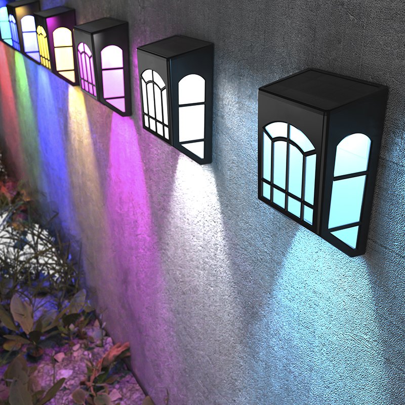 New Design Outdoor Garden LED Lamp Solar Panel System with Power Battery Silicon Luminous Lighting IP65 Rating for Courtyard