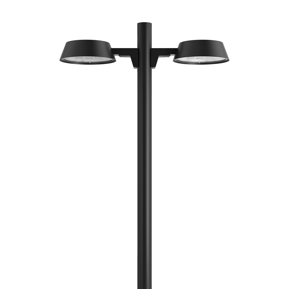 Factory Manufacturer IP65 Warm White LED Area Light Outdoor 30W 50W 70W 90W Post Top Light with Glass Body Electric Power Supply