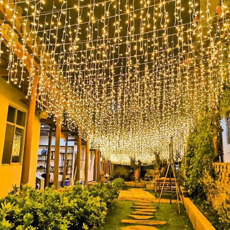 Vv300 New Wedding Props Chandelier Acrylic Transparent Led Light String Wedding Hall Scene Layout Wedding Ceiling Decoration