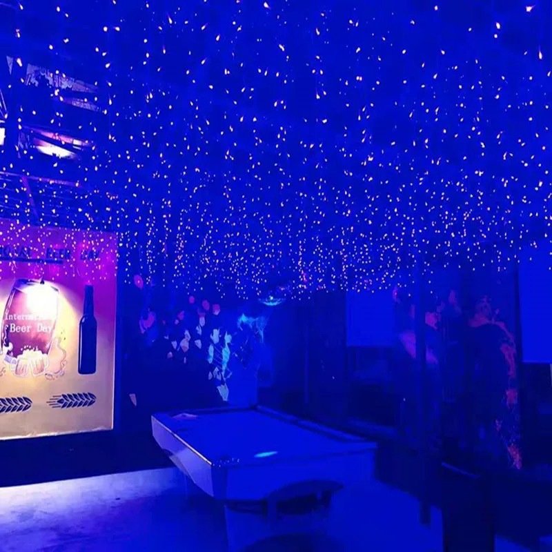 Vv300 New Wedding Props Chandelier Acrylic Transparent Led Light String Wedding Hall Scene Layout Wedding Ceiling Decoration