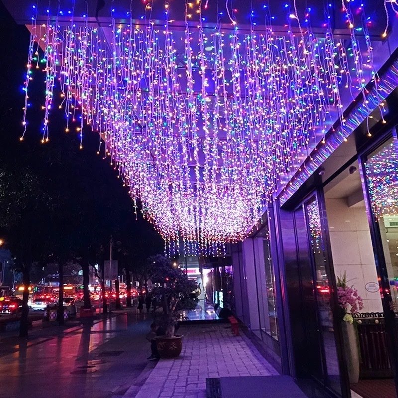 Vv300 New Wedding Props Chandelier Acrylic Transparent Led Light String Wedding Hall Scene Layout Wedding Ceiling Decoration