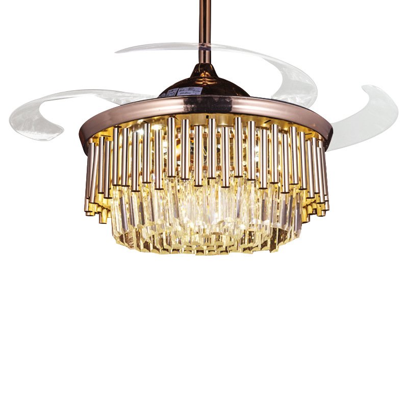 Factory price led ceiling fans high quality ceiling led ceiling fans with hidden ABS blades for dining room