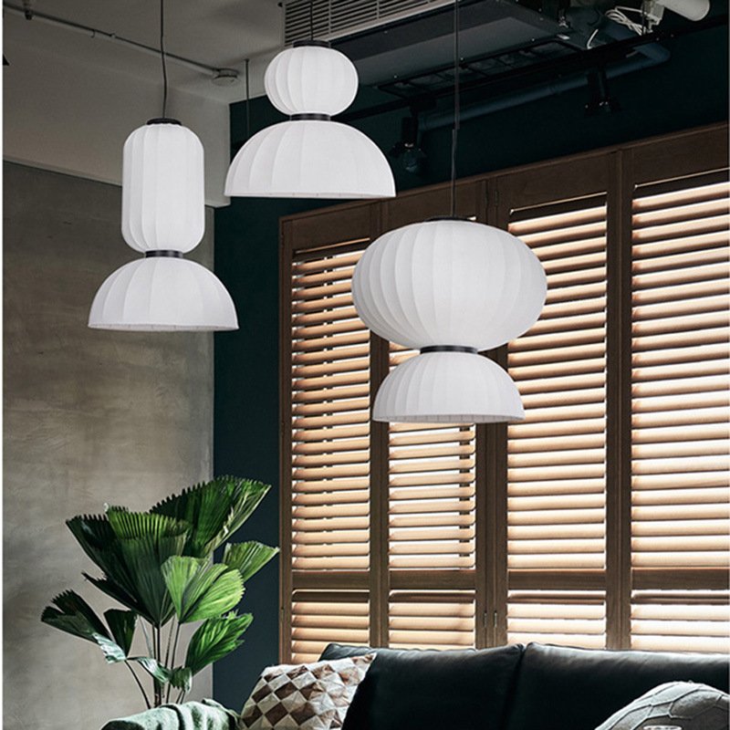 Home Nordic Modern Nordic Industrial Vintage Lamp Iron Art Kitchen living Room Pendant Lights International Chandelier