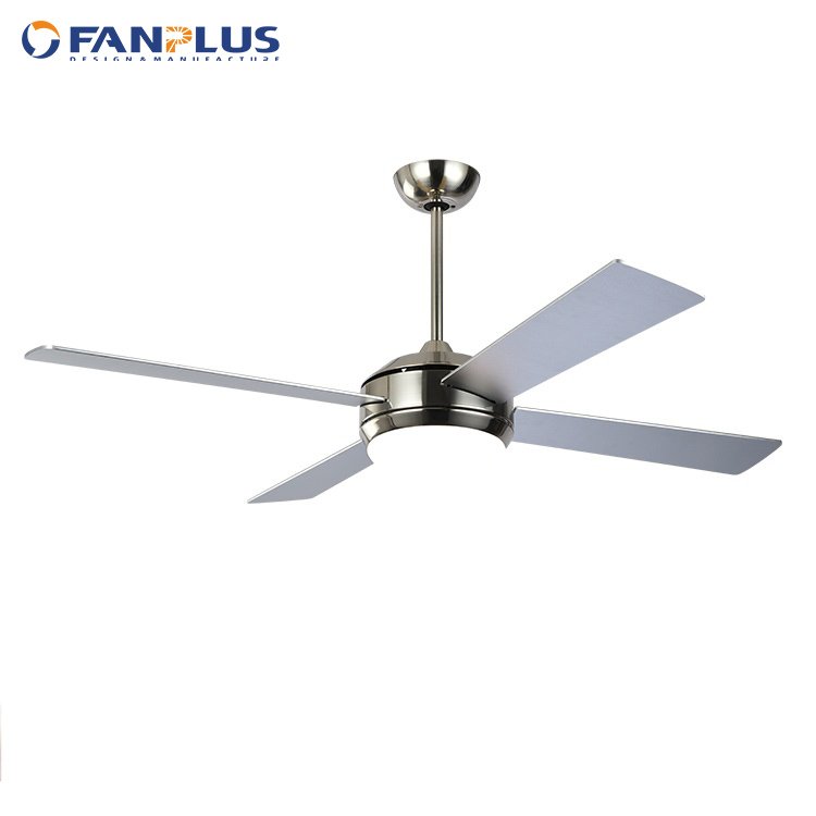 OEM/ODM modern Decoration Indoor 52inch 4 Plywood Blades home Fan Lamp Remote Control smart Led Ceiling Fans with Lights