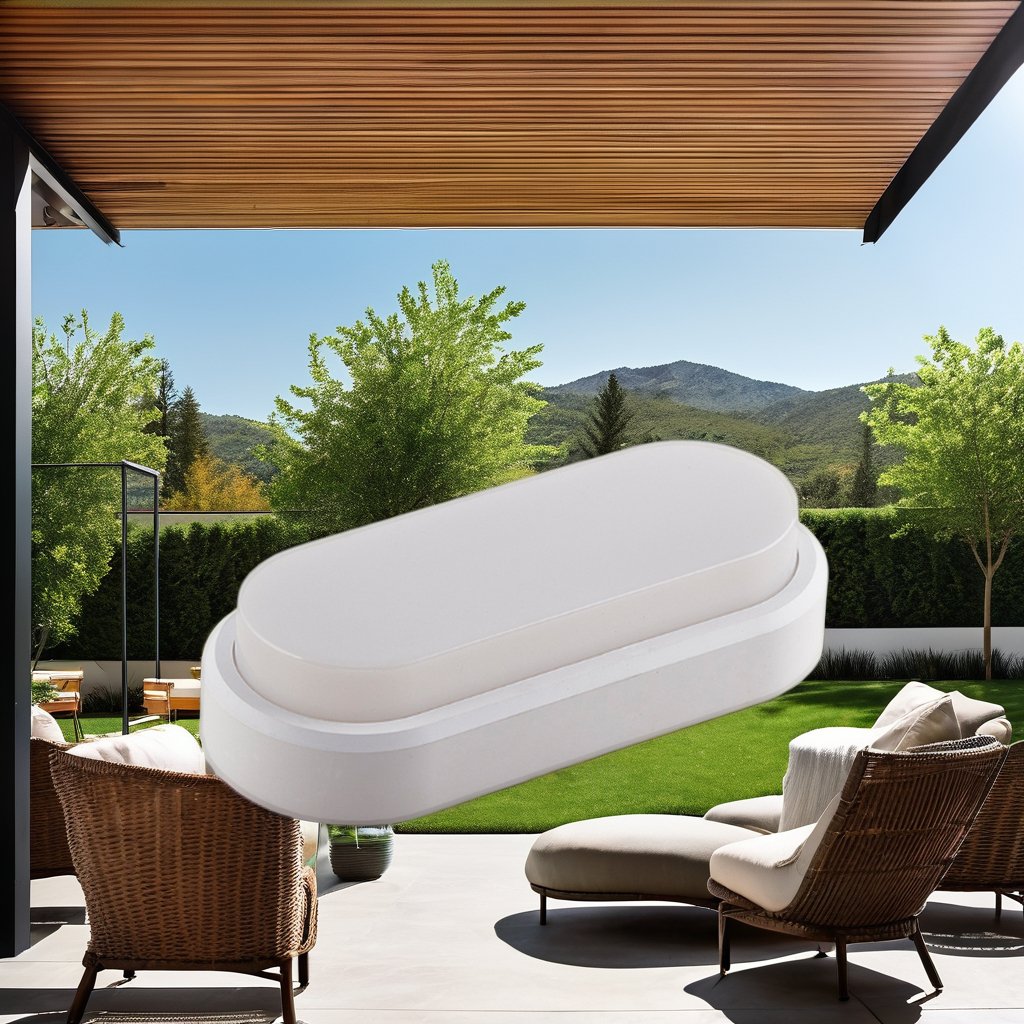 ABS PC Cover Outdoor Ceiling Mounted Wall Lamp Moisture-Proof Motion Sensor LED Pendant Lamp Bulkhead Lighting