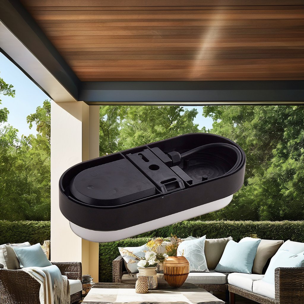 ABS PC Cover Outdoor Ceiling Mounted Wall Lamp Moisture-Proof Motion Sensor LED Pendant Lamp Bulkhead Lighting