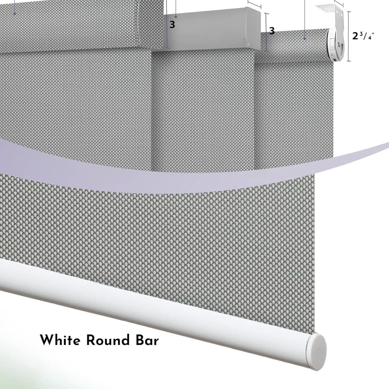 Stop Cordless Shades Modern Design Double Layered Day and Night Light Filtering Roller Blinds for Windows