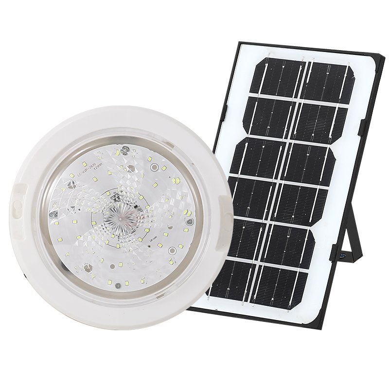 Solar Ceiling Lamp Balcony Indoor Waterproof Ip65 50w 100w 200w 300w 400w 500w solar Ceiling Light for home with solar panel